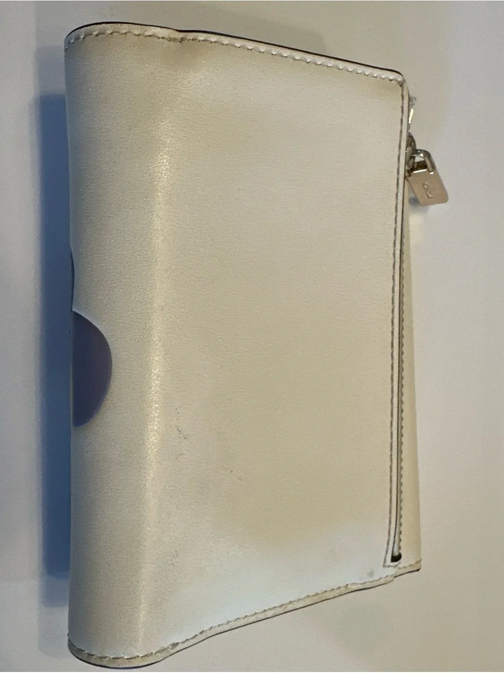 Kate Spade New York Reegan Pansy cream wallet with purple and yellow floral